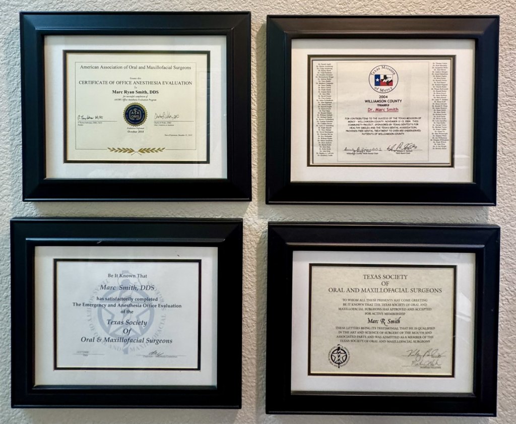 Dr. Marc Smith's Certificates